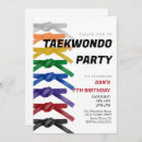 Search for taekwondo invitations Martial arts