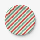 Search for candy cane christmas plates Red