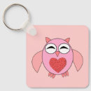 Search for pink owl key rings Birds