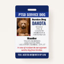 Search for service dog id badges Emotional support animal