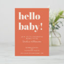 Search for orange baby shower invitations Simple