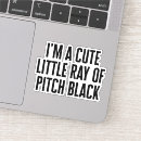 Search for cute goth stickers Black