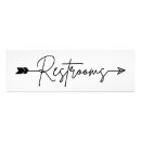 Search for arrow signs Restrooms