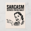 Search for retro sarcasm postcards Sarcastic