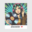 Search for vinyl record albums stickers Retro