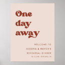 Search for one day away rehearsal dinner signs Modern