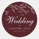 Search for botanical wedding stickers Minimalist
