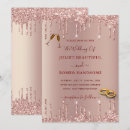 Search for rose gold glitter wedding invitations Blush