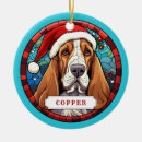 Search for basset hound christmas tree decorations Cute