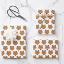Search for brown bear wrapping paper Simple