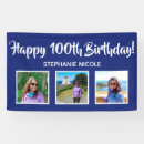 Search for 100th birthday banners Any age birthday
