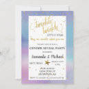 Search for star gender reveal invitations Twinkle twinkle little star
