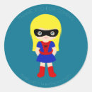 Search for superhero girl stickers Birthday