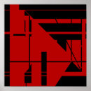 Search for deep red posters Black