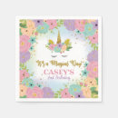 Search for unicorn napkins Girl birthday