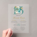 Search for turquoise quinceanera invitations Mis quince años