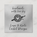 Search for crochet business cards Yarn