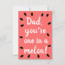 Search for one in a melon thank you cards Cute