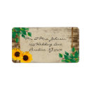 Search for sunflower address stickers Yellow