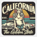 Search for california girl stickers Retro