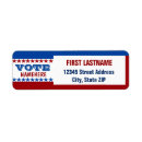 Search for political return address labels Blue