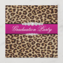 Search for leopard graduation invitations Cheetah