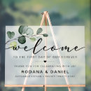 Search for eucalyptus wedding signs Modern welcome