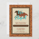 Search for equestrian wedding invitations Cowboy