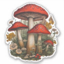 Search for red and white mushroom stickers Forest