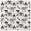Search for black bear fabric White