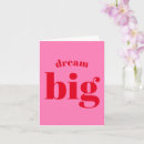 Search for big dreams cards Typography
