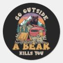 Search for go outside stickers Bear