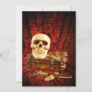 Search for treasure chest invitations Skull