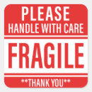 Search for fragile stickers Warning