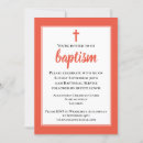Search for orange christening invitations Christian