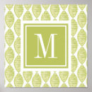 Search for flower monogram posters White