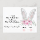 Search for girl bunny postcards Flower girl proposal