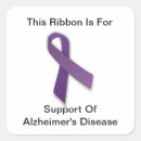 Search for alzheimers disease ribbon stickers Support