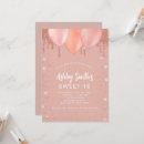 Search for rose gold glitter sweet 16 invitations 16th sixteenth birthday party