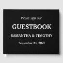 Search for black and white guest books Typography