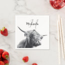 Search for black and white cow napkins Cattle
