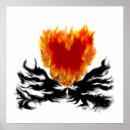Search for burning heart posters Flames
