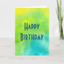 Search for abstract art birthday cards Blue