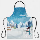 Search for snow scene aprons Background