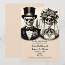 Search for vintage gothic wedding invitations Skulls