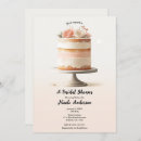 Search for elegant cake bridal shower invitations Rustic