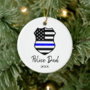 Search for sheriff christmas tree decorations Back the blue