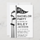 Search for golfer invitations Black and white