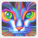 Search for green cat stickers Cartoon