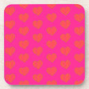 Search for romantic cork coasters Heart pattern